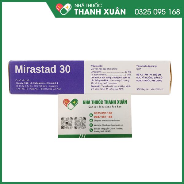 Mirastad 30 trị trầm cảm